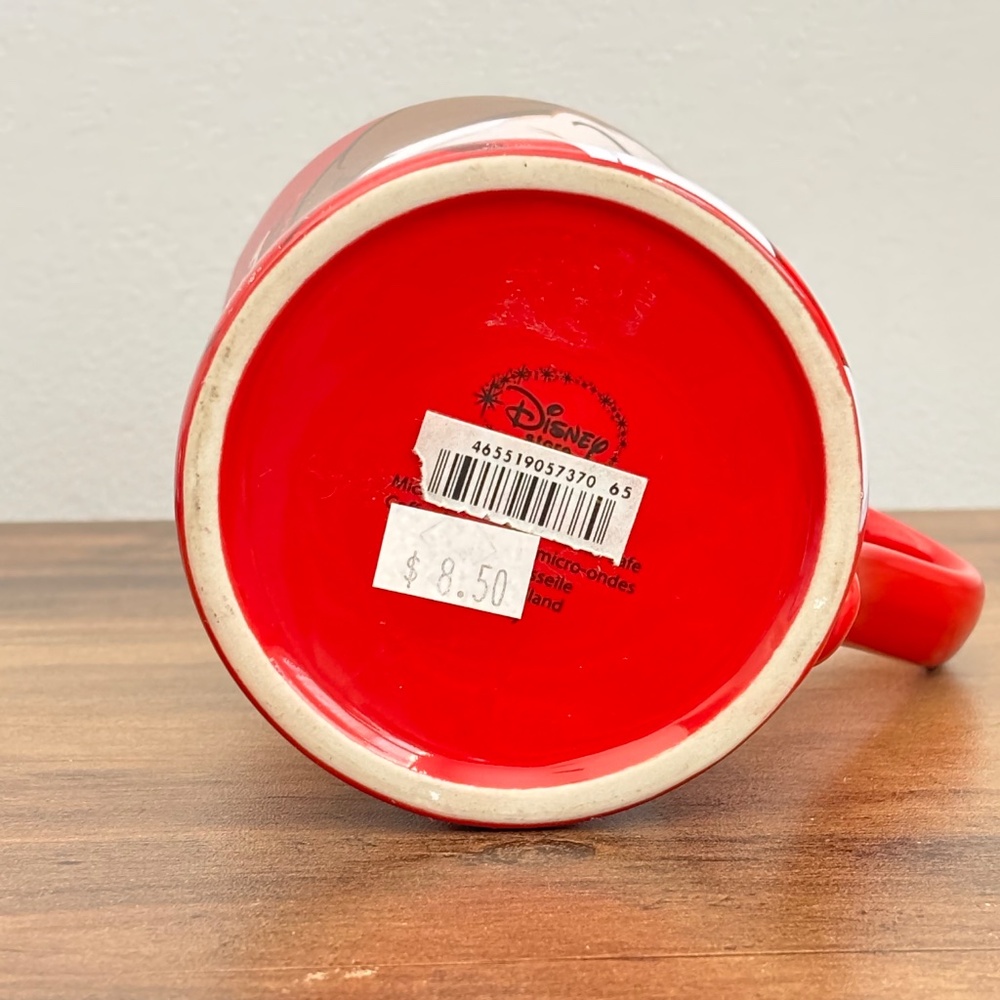 Disney Store 7 Dwarfs GRUMPY Stubborn & Vexed Coffee Tea Cup Mug 16 oz Red NEW - Picture 7 of 7